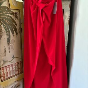 ANTONIO MELANI Asymmetrical Red Dress